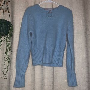 Baby blue cropped sweater